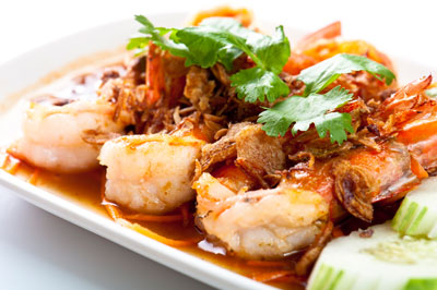 Fried Prawn with Tamarind Sauce